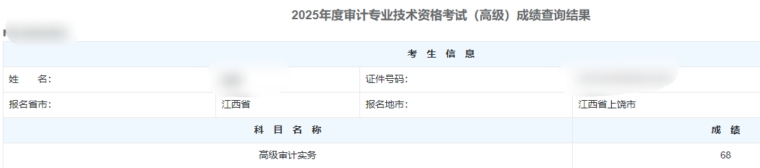 高级审计师通过率