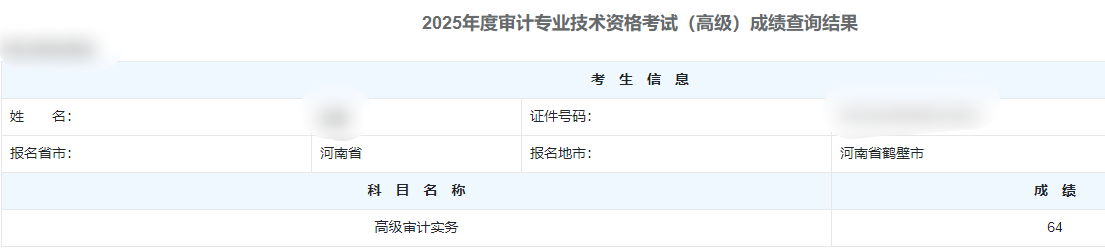 高级审计师通过率