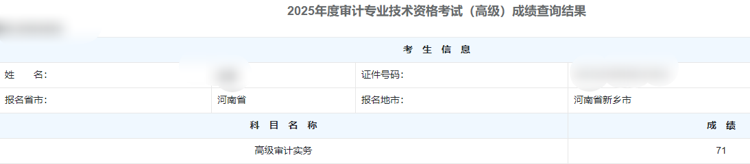 高级审计师通过率