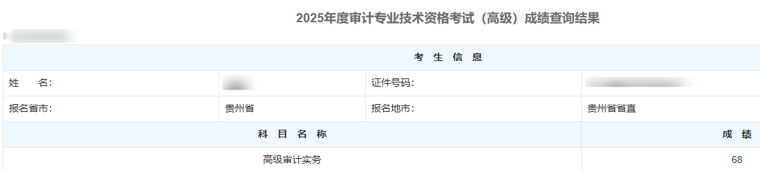 高级审计师通过率