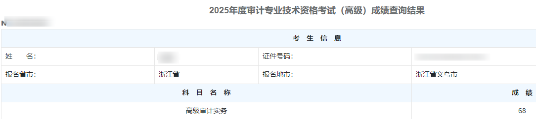 高级审计师通过率