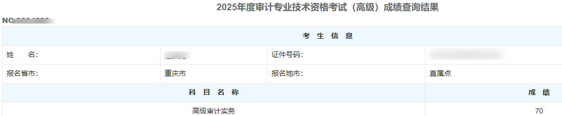 高级审计师通过率